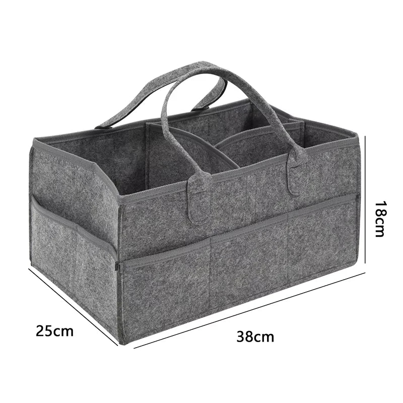 Baby Stroller Accessories Mom Tote Bag Foldable Storage Baby Diaper Hanging Bag Thickened Portable Mom Cart Portable Diaper Bag