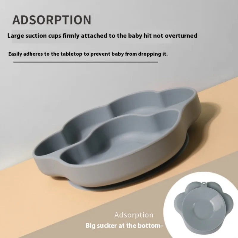 Silicone Baby Feeding Set with Suction Bowl & Plate | BPA-Free Toddler Tableware