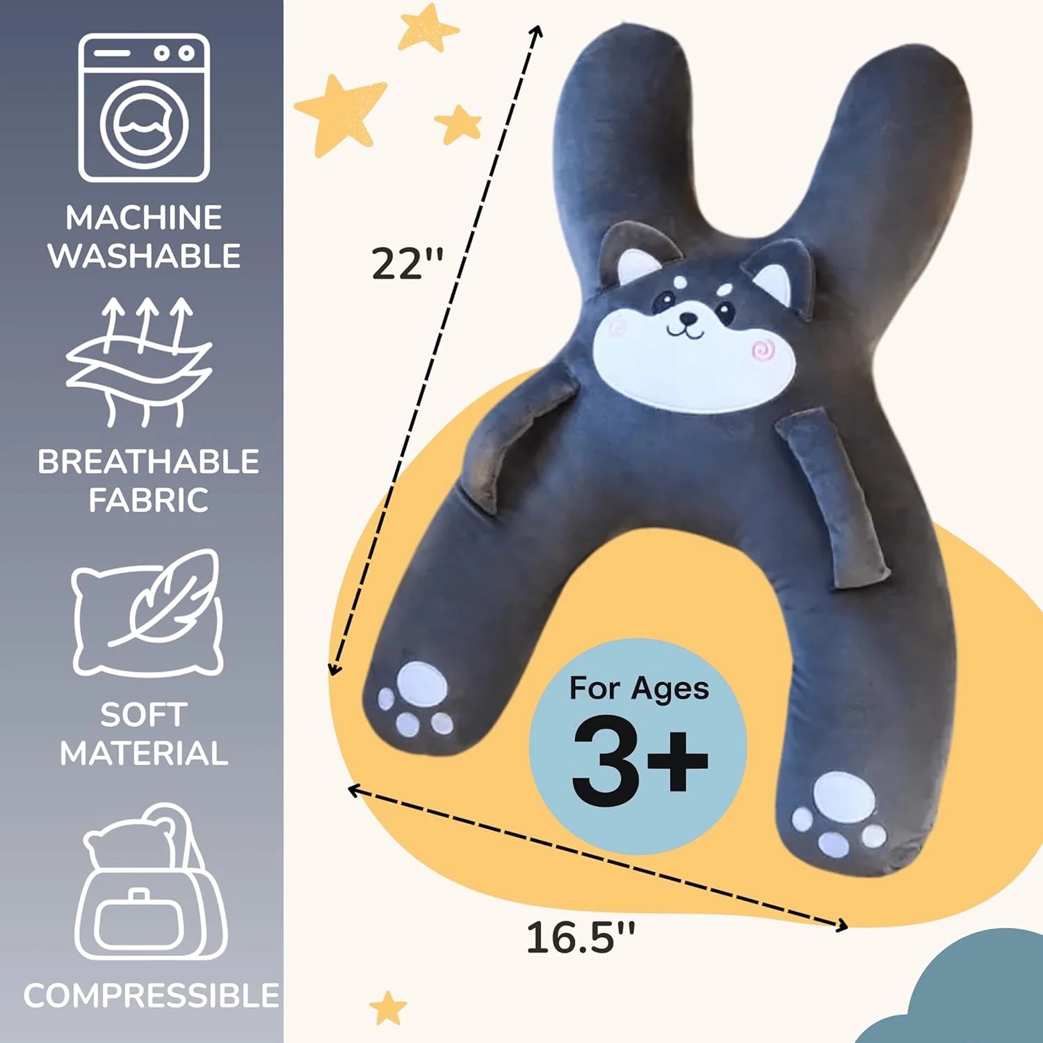 Kids Car Seat Belt Pillow Travel Neck Support