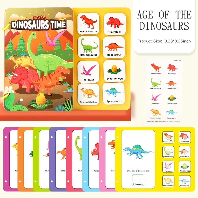 Montessori Busy Book with Stickers – My First Learning Activity Book