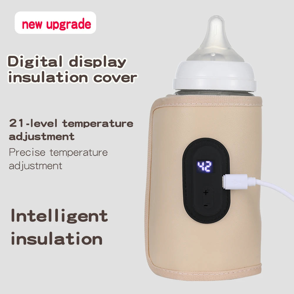 Baby Milk Warmer Baby Nursing Bottle Heater, Portable USB Bottle Warmer for Car, Outdoor Travel Accessories Outdoor Portable