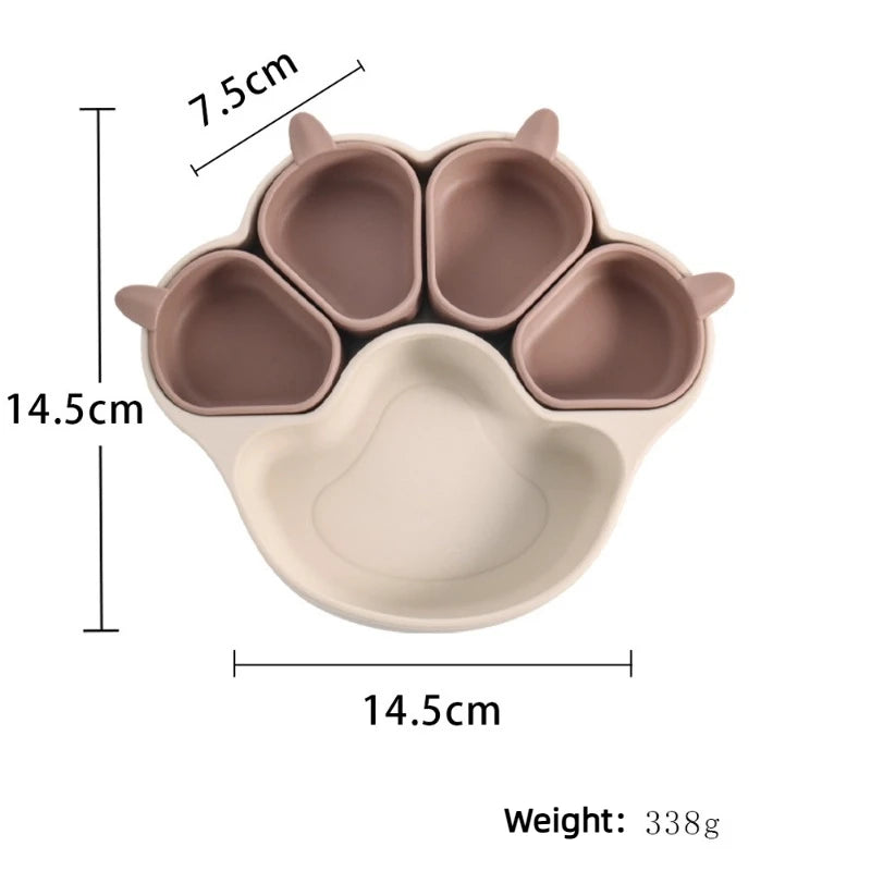 Silicone Baby Feeding Set with Suction Bowl & Plate | BPA-Free Toddler Tableware