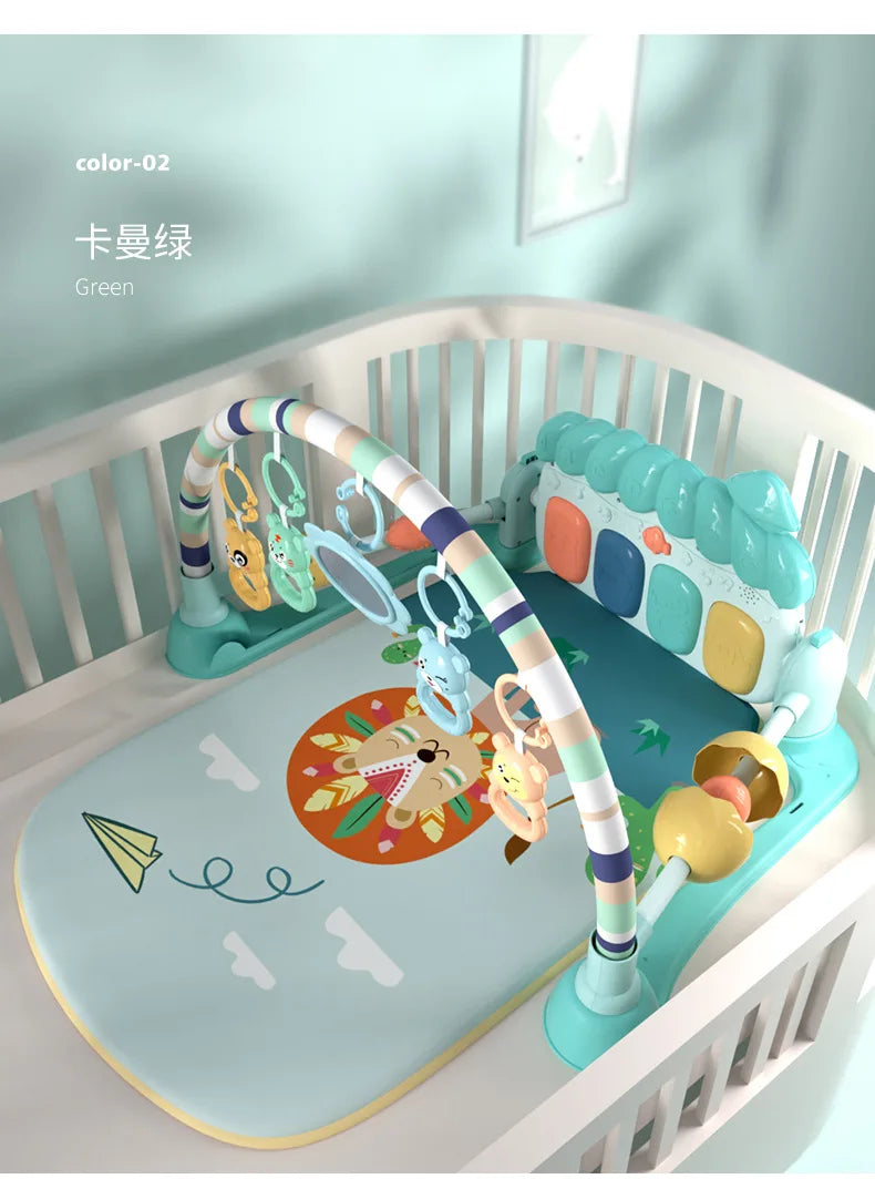 Baby Musical Activity Gym Play Mat with Piano | Tummy Time Toy
