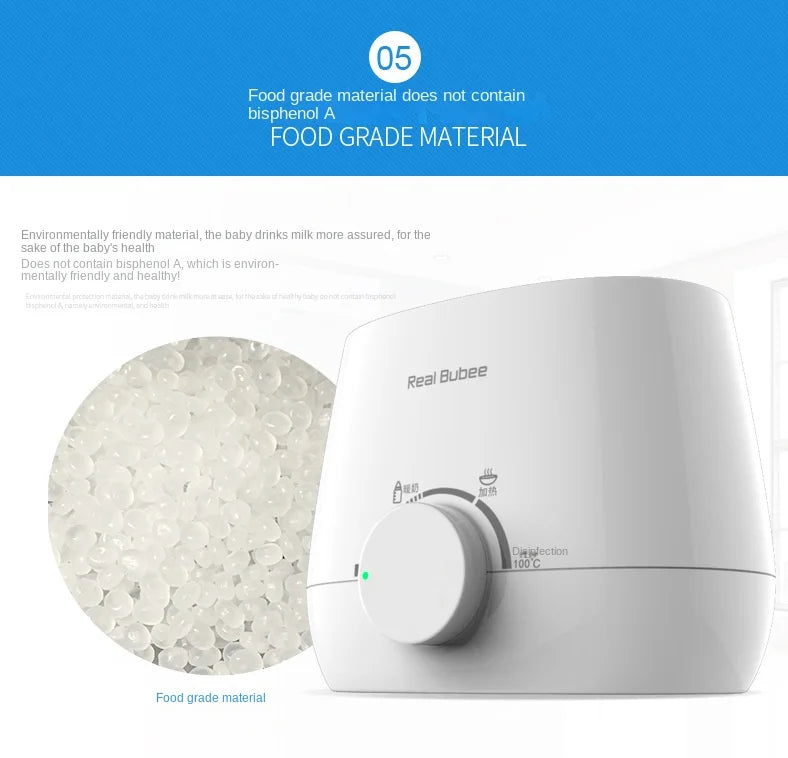 Baby Bottles Milk Warmer Food Heater Steam Sterilizer 5-Minute Fast Warming Precise Temperature Control Double Milk Warmer