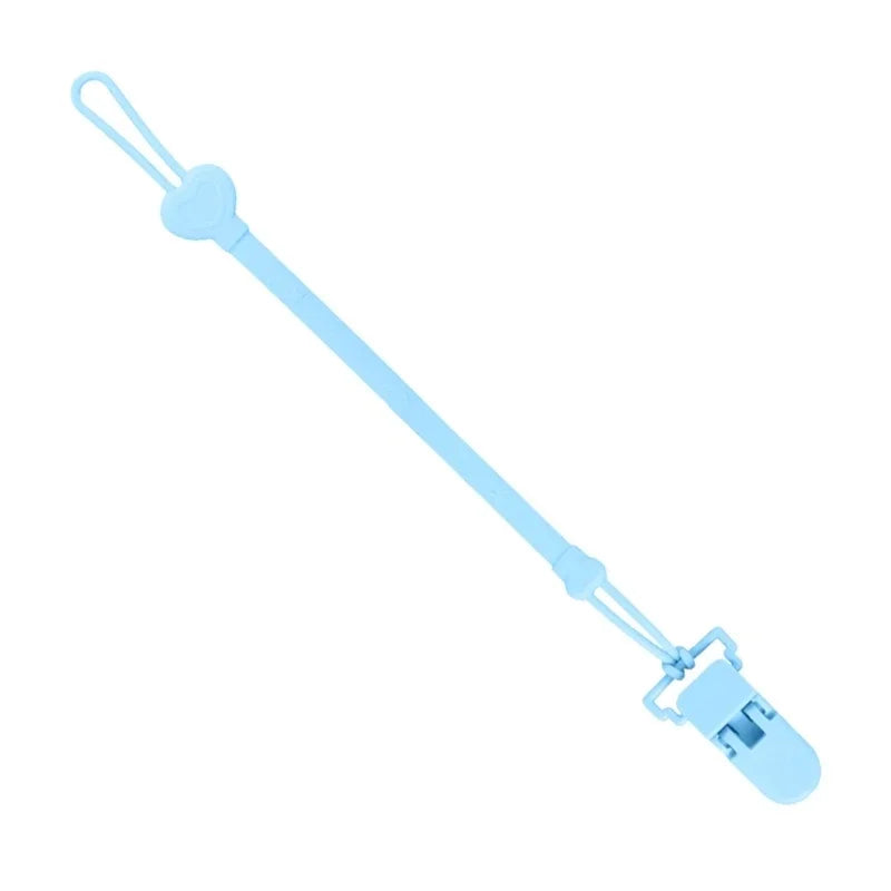 Silicone Chain Fastened Strap for Baby Pacifier Teething Clip Newborn Teether Chain Nipple Holder Nursing Accessories