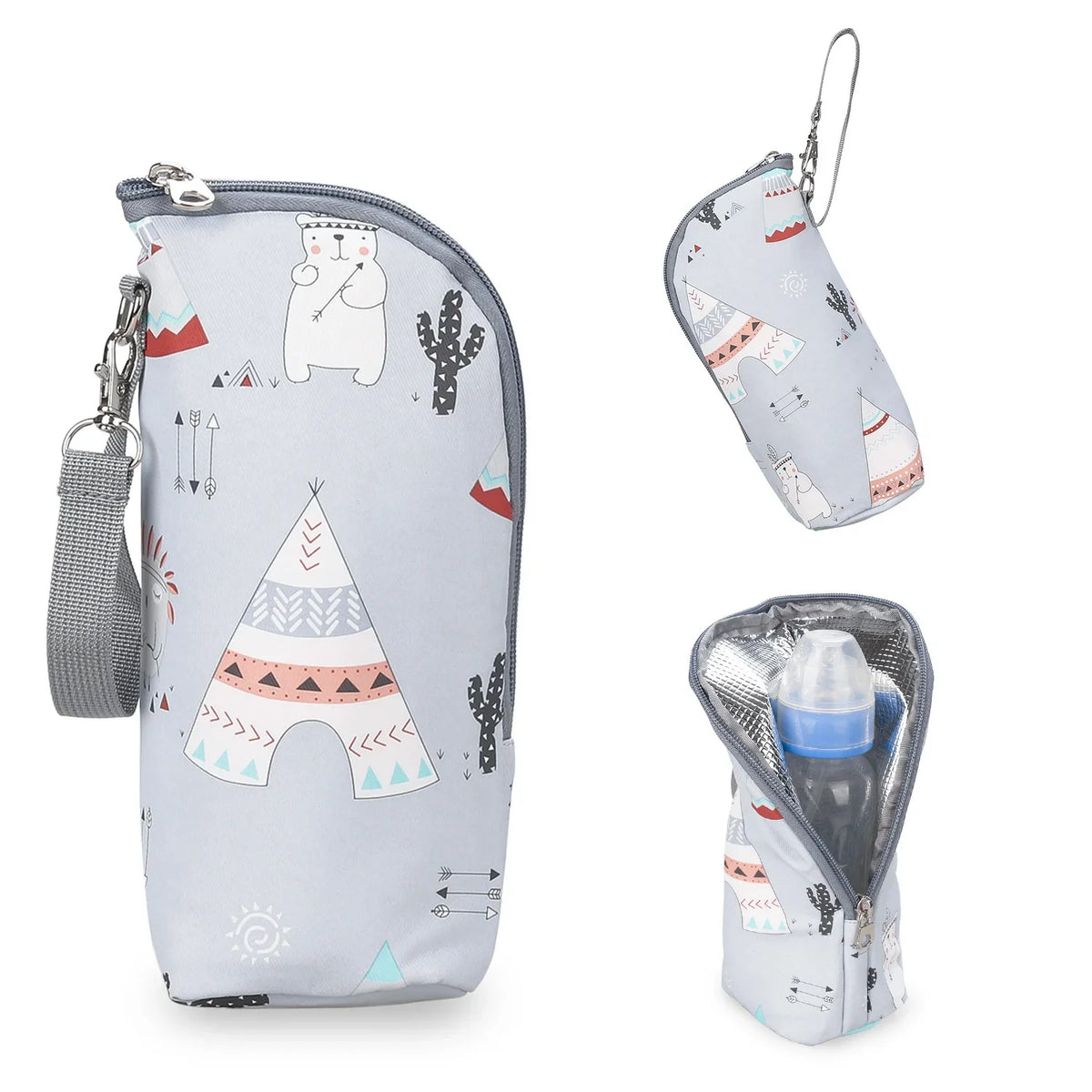 Portable Baby Bottle Warmer Bag – Insulated Travel Milk Warmer for Stroller & On-the-Go Feeding