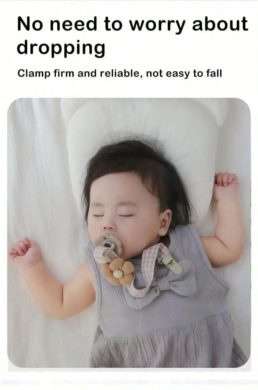 1PCS Cute Bear Baby Pacifier Clip Chain Dummy Holder Soother Pacifier Clips Strap Nipple Holder Infant Feeding Babies Accessorie