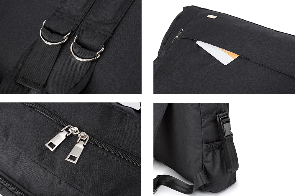 Soboba Solid Diaper Bag Fashion Waterproof Multi-functional Diaper Backpack Nursing Changing Bag for Baby Large Stylish Bag