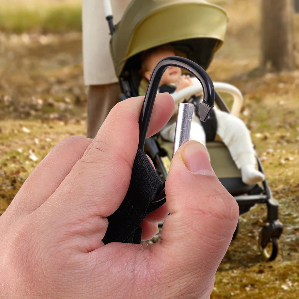 Baby Stroller Accessories Shopping Cart Hooks Multifunctional Baby Stroller Hook Outdoor Clothes Rack Metal Convenient Hook