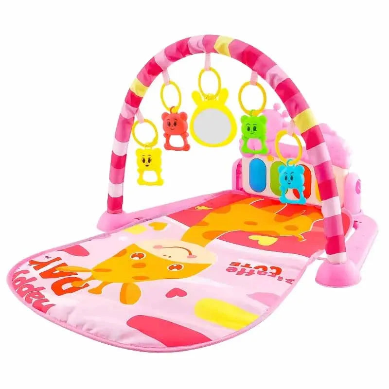 Baby Activity Gym Play Mat with Piano | Musical Tummy Time Toy
