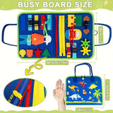 Montessori Busy Book for Toddlers – Sensory Travel Toy for Quiet Play, Focus & Fine Motor Skills