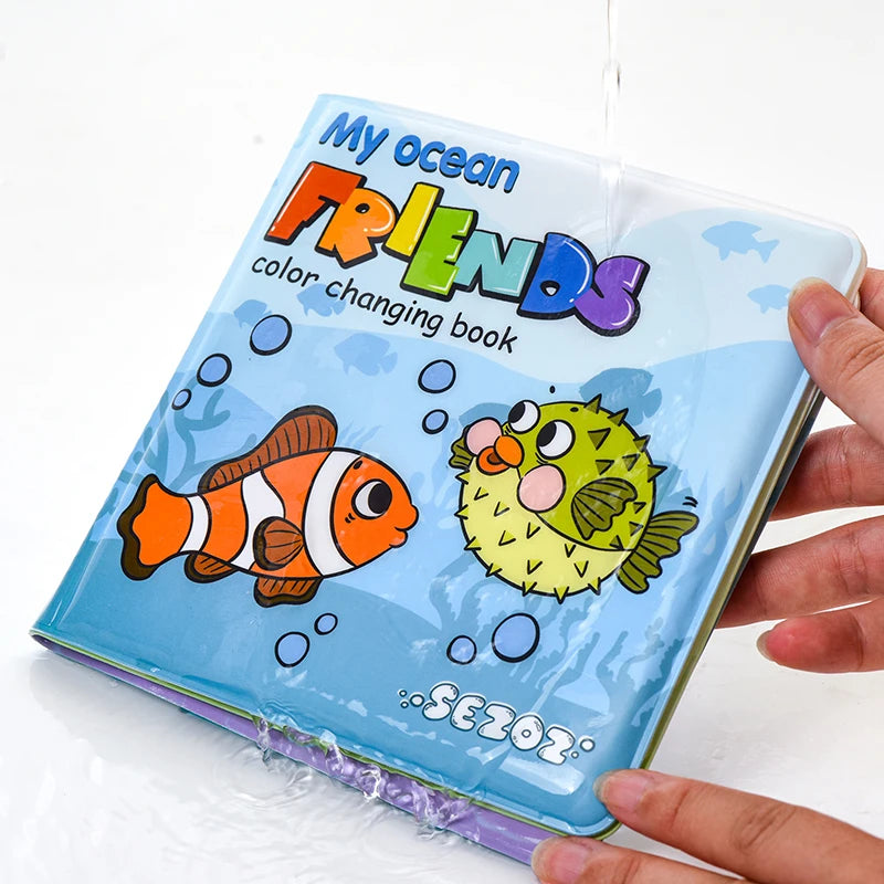 Baby Bath Books Swimming Bathroom Toys Water Painting Coloring Magic Picture Books Early Educational Toys For Kids Quiet Books