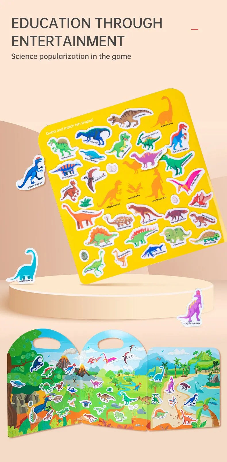 Early Childhood Education Scene Sticker Book Focus Cultivation Quiet Sticker Book Enlightenment Puzzle Cognitive Sticker Book