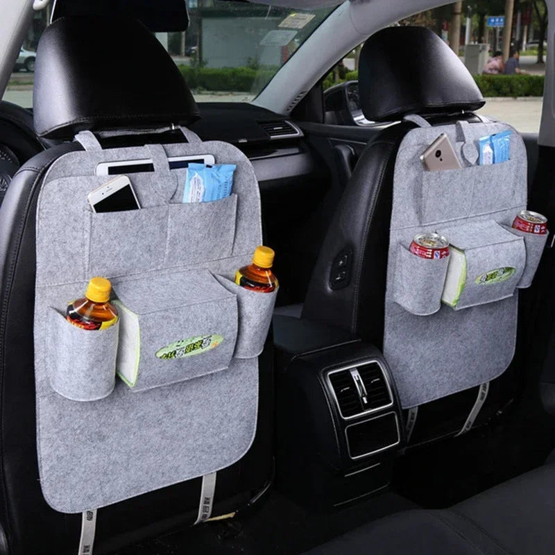 Kids Car Backseat Organizer with Tablet Holder – Travel Storage & Seat Protector