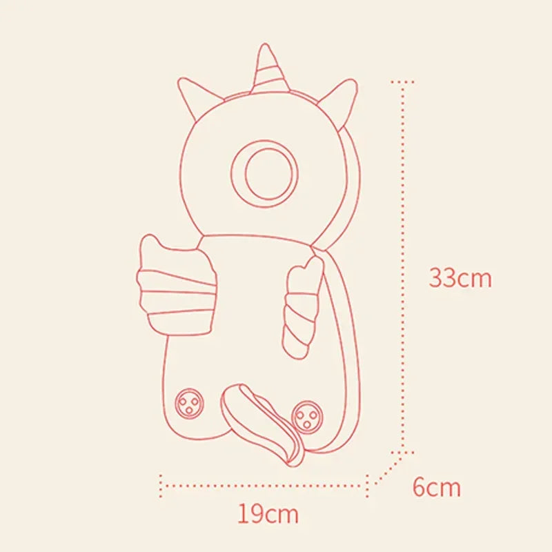 Baby Head Protector Backpack Cushion | Anti-Fall Safety Pad