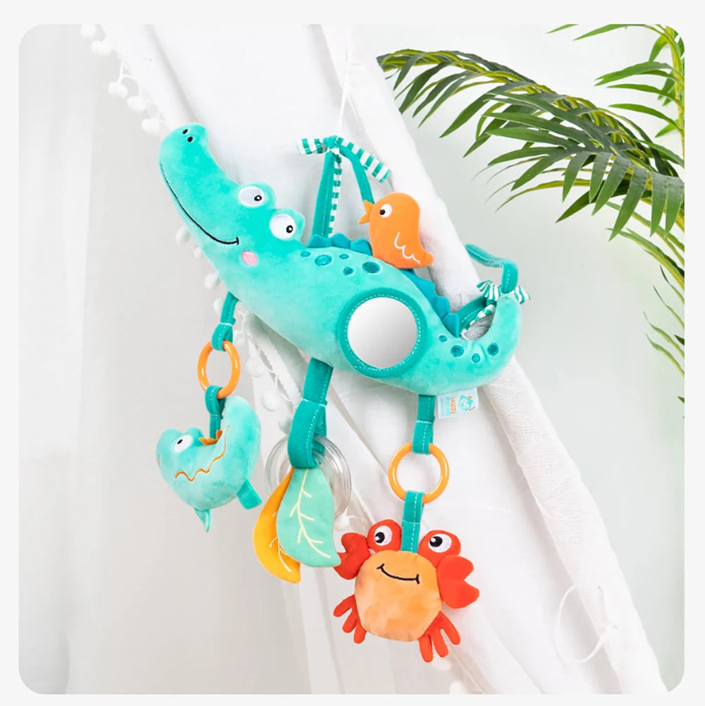 Baby Baby Stroller Arch Toys Car Seat Activity Hanging Toy Infant Soft Plush with Sound Wind Chimes Dolls for Babie Newborn Gift