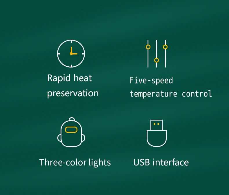 Bottle insulation cover, breast warmer, baby warmer, 5-speed temperature control, digital display of temperature