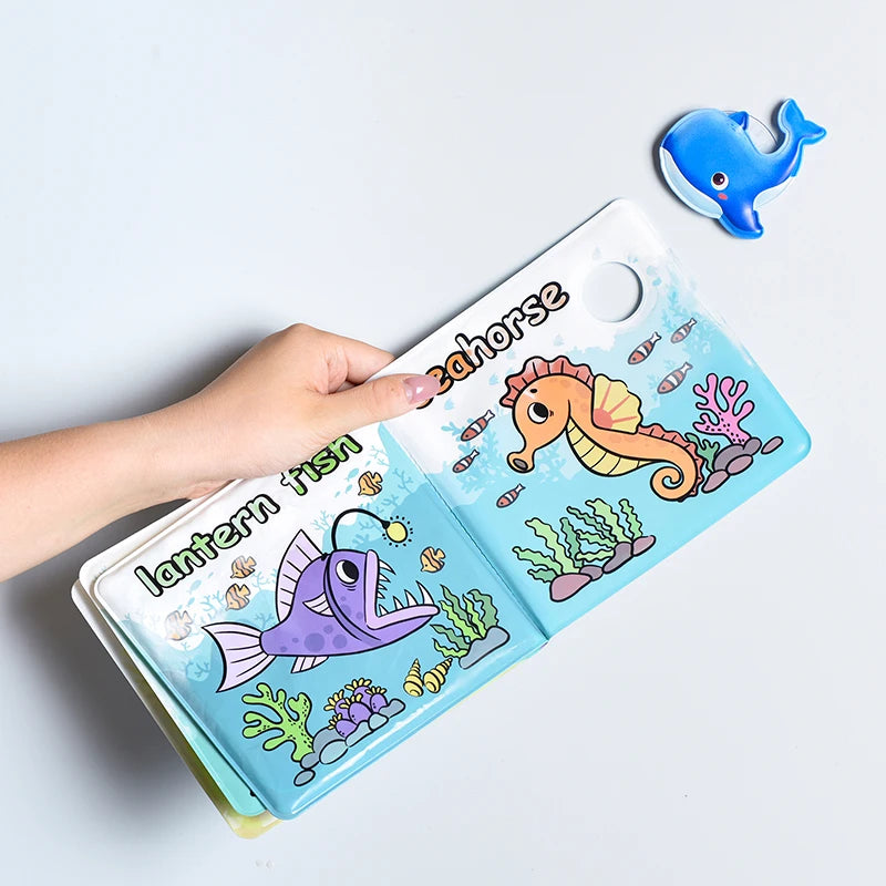 Baby Bath Books Swimming Bathroom Toys Water Painting Coloring Magic Picture Books Early Educational Toys For Kids Quiet Books
