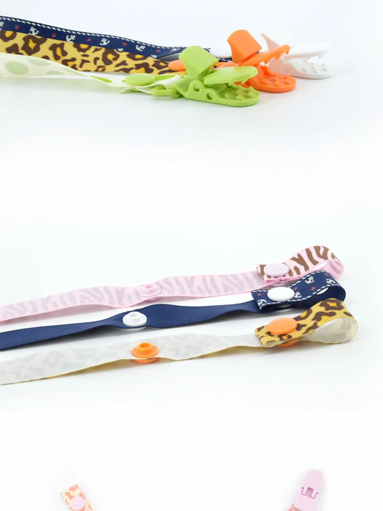 Baby Pacifier Clip Chain For Soothers Ribbon Chupetas Funny Dummy Holder Leash Strap Infant Nipple Accessories