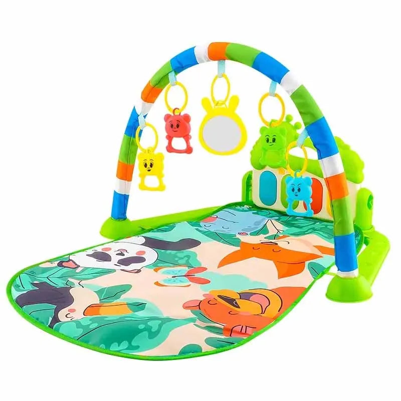Baby Activity Gym Play Mat with Piano | Musical Tummy Time Toy