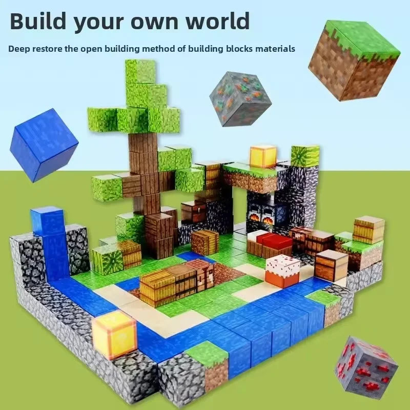 Magnetic Building Blocks for Toddlers – STEM Montessori Toy for Creativity, Fine Motor Skills & Learning (Ages 3+)