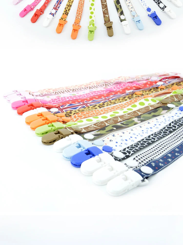 Baby Pacifier Clip Chain For Soothers Ribbon Chupetas Funny Dummy Holder Leash Strap Infant Nipple Accessories