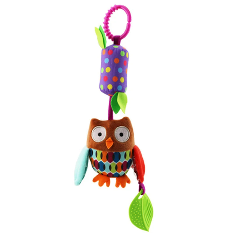 Baby Hanging Toys for 0 3 6 12 Months Rainbow Activity Plush Animal Stroller Toy for Baby Car Seat Crib Travel Sensory Baby Toy