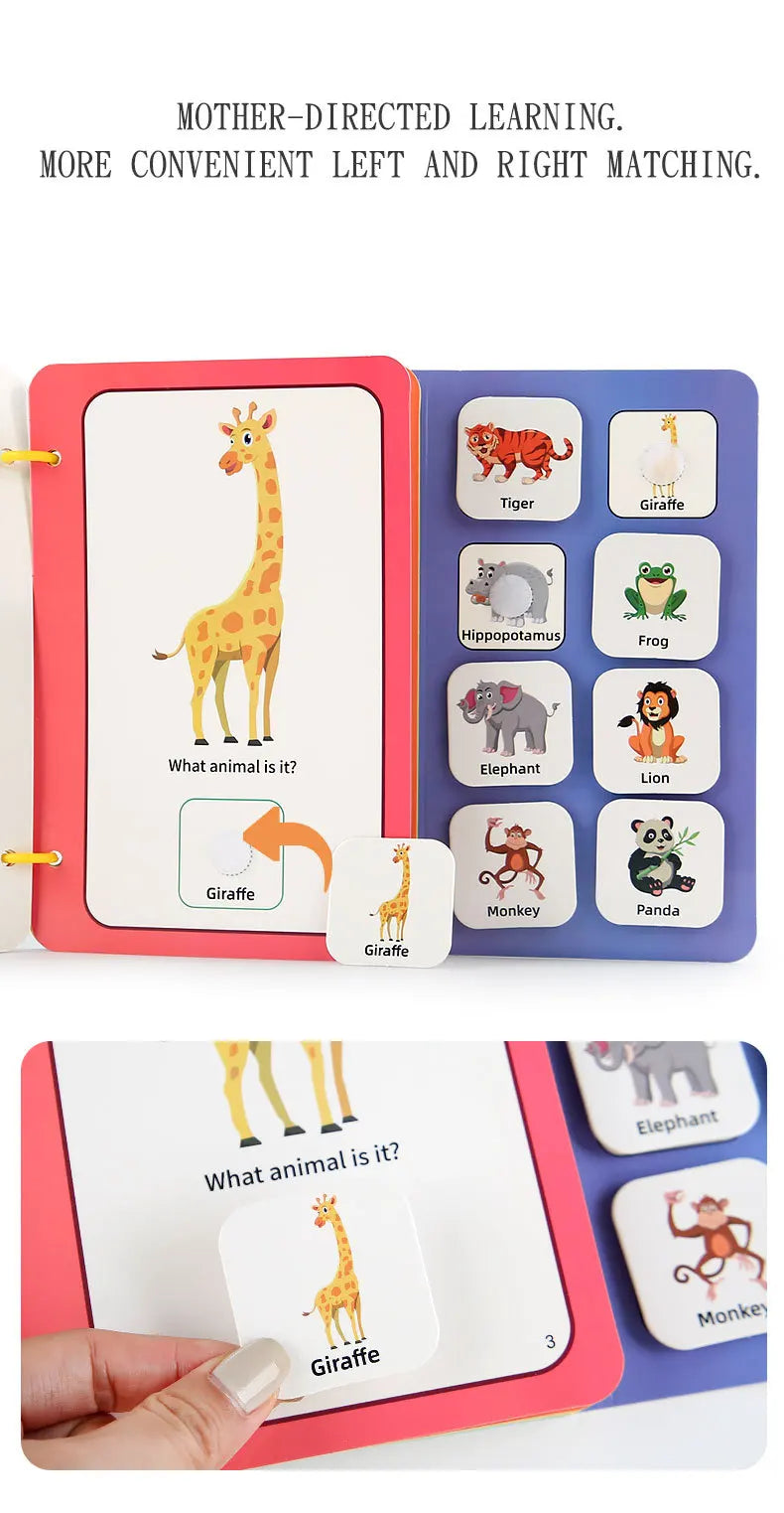 Montessori Busy Book with Stickers – My First Learning Activity Book