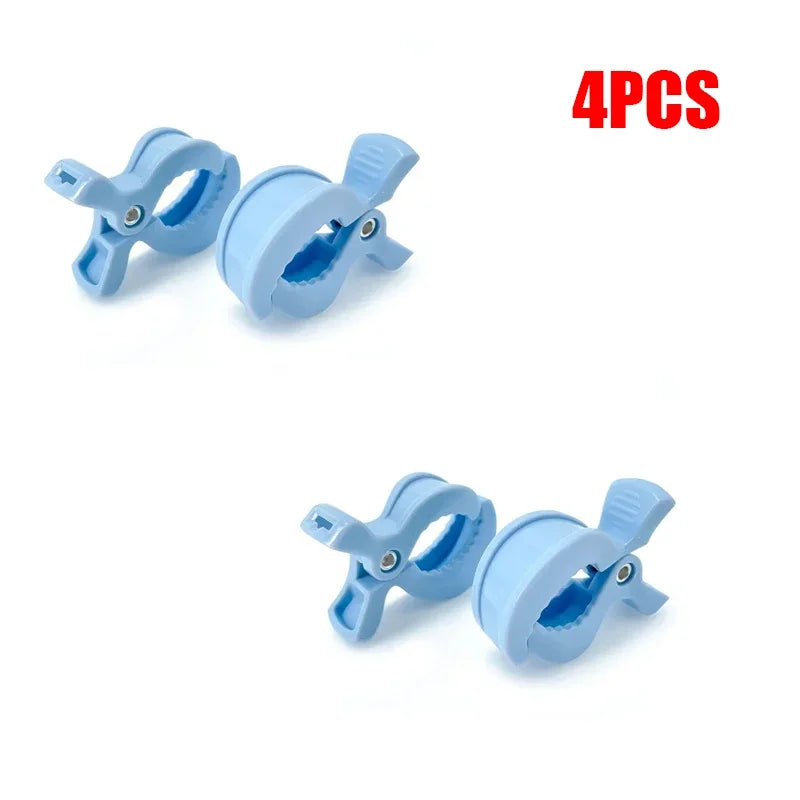 2/4PCS Baby Stroller Clamp Alligator Clip Pram Peg Portable Stroller Hook Baby Car Seat Clips Toddler Baby Stroller Accessories