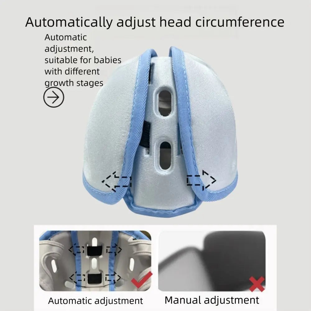 Baby Safety Helmet – Soft Toddler Head Protector (360° Protection)