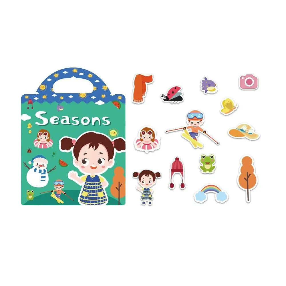 Reusable Jelly Sticker Book for Toddlers | Waterproof Travel Activity Toy