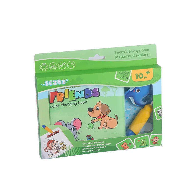 Baby Bath Books Swimming Bathroom Toys Water Painting Coloring Magic Picture Books Early Educational Toys For Kids Quiet Books