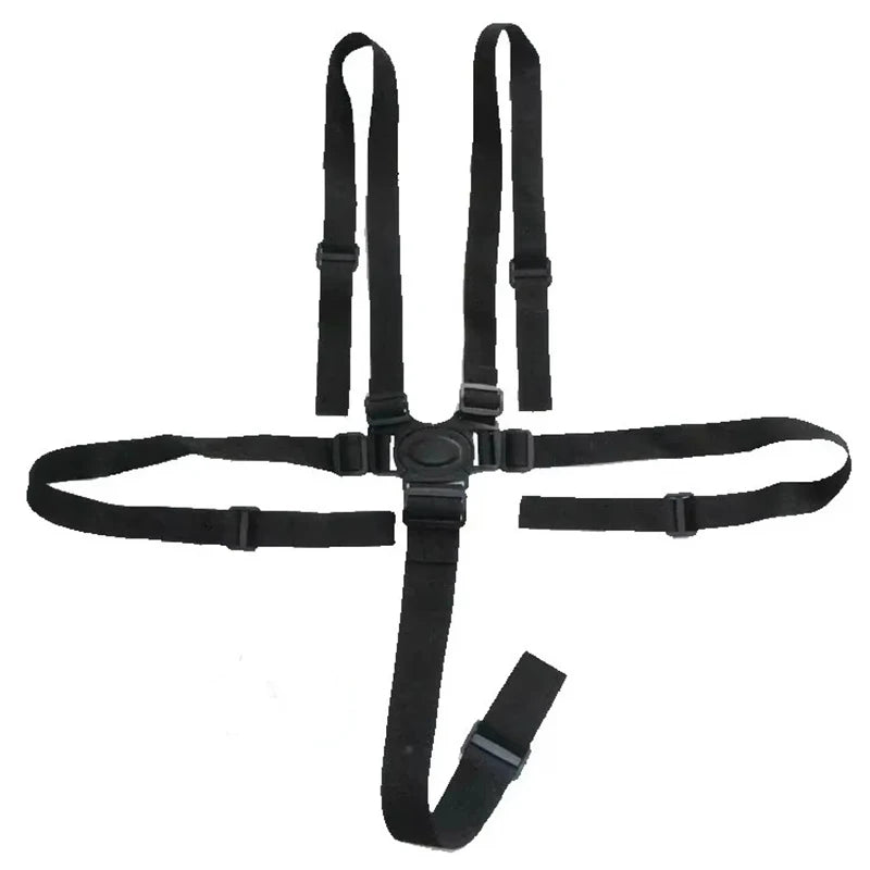 Universal Baby 5-Point Safety Harness – Adjustable Seat Belt for Stroller & High Chair