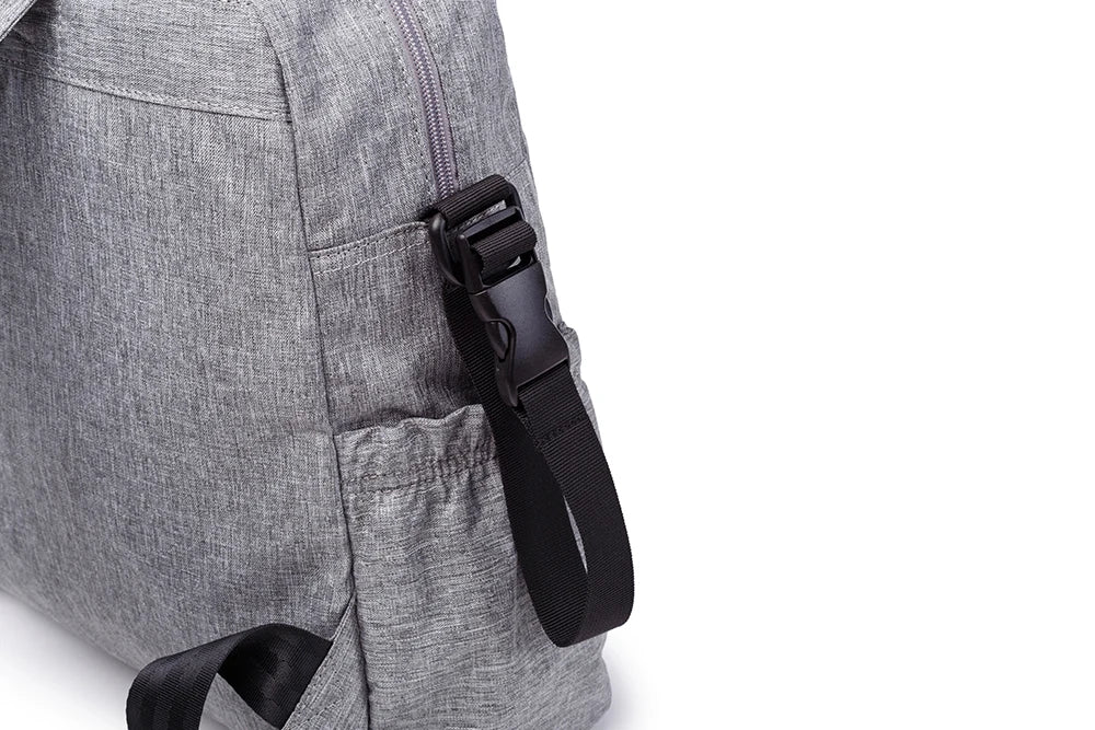 Soboba Solid Diaper Bag Fashion Waterproof Multi-functional Diaper Backpack Nursing Changing Bag for Baby Large Stylish Bag