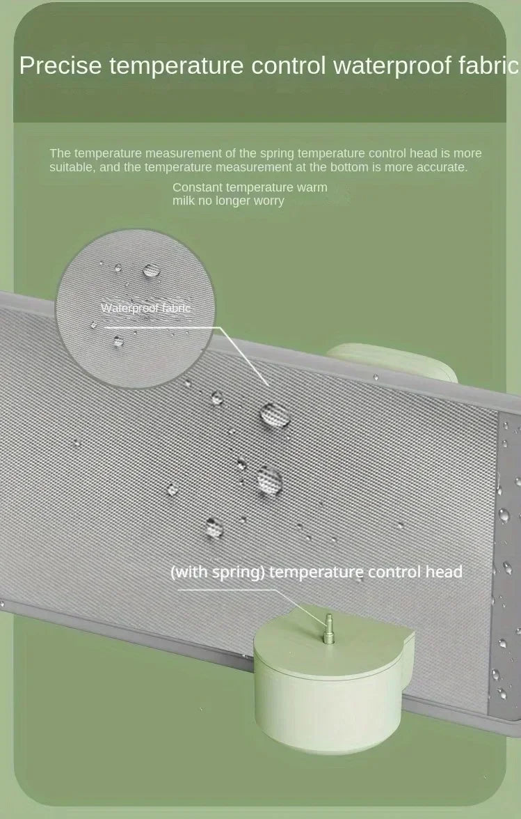 Rechargeable Baby Bottle Warmer 6Heat Level Multifunction Breast Milk Warmer Accurate Temperature Control Baby Bottle Heat