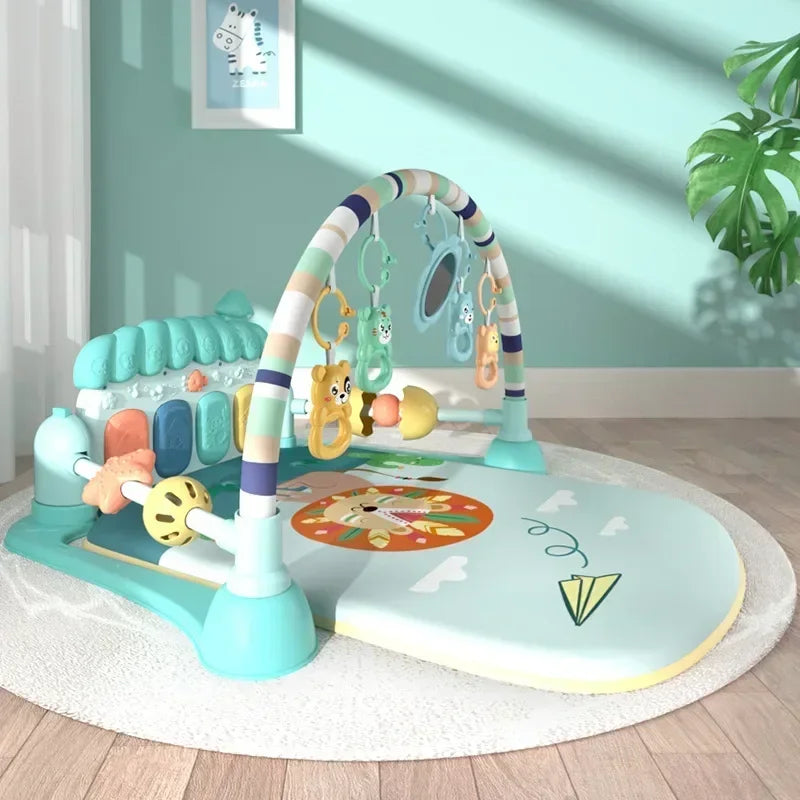 Baby Musical Activity Gym Play Mat with Piano | Tummy Time Toy