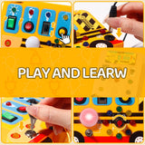 Montessori LED Busy Board Sensory Toy | Toddler Activity Board
