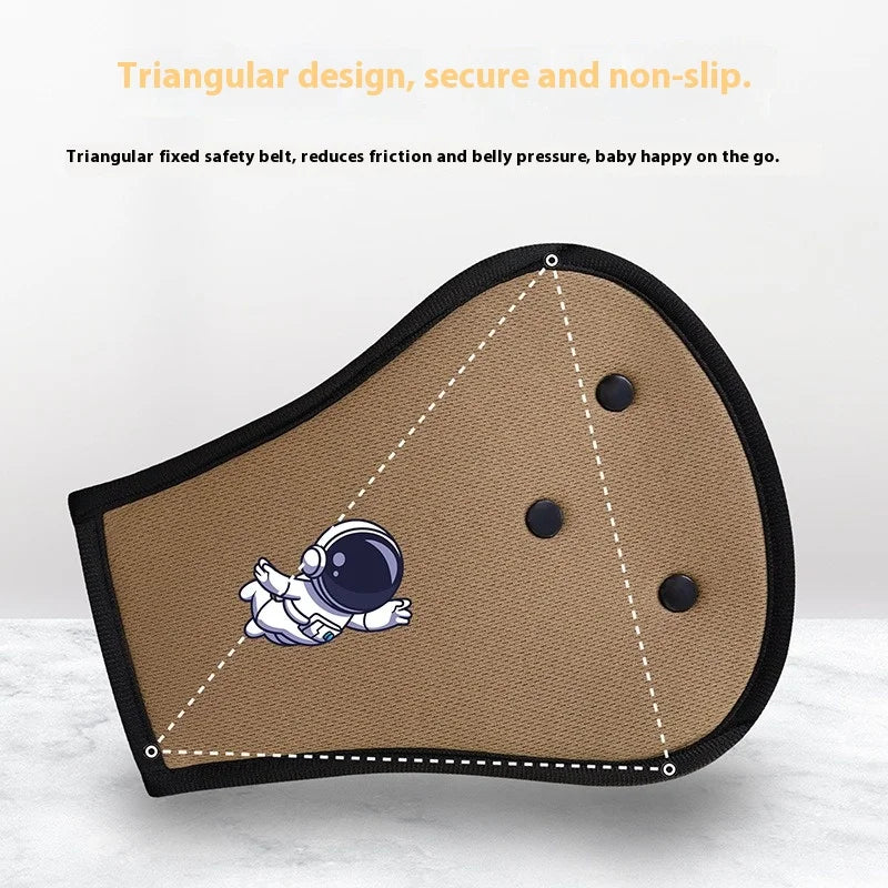 Kids Car Safety Belt Adjuster Anti-Pinch Neck Great Belly Protector Car Seat Accessories Cartoon Car Seat Belt Protectors