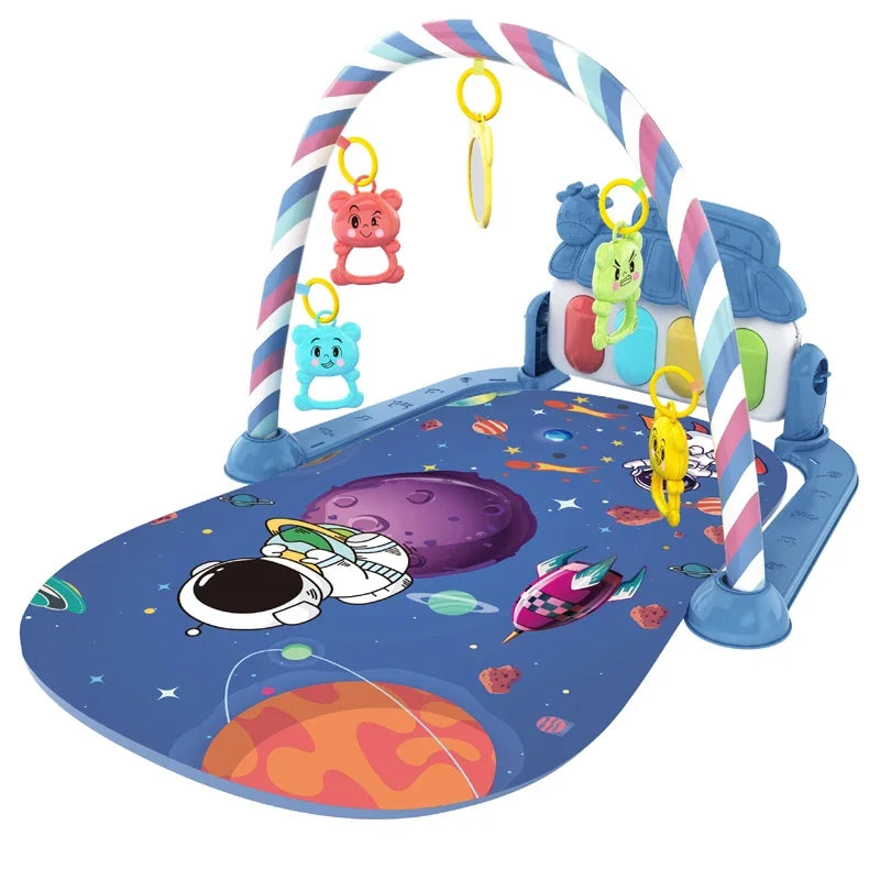 Baby Activity Gym Play Mat with Piano | Musical Tummy Time Toy