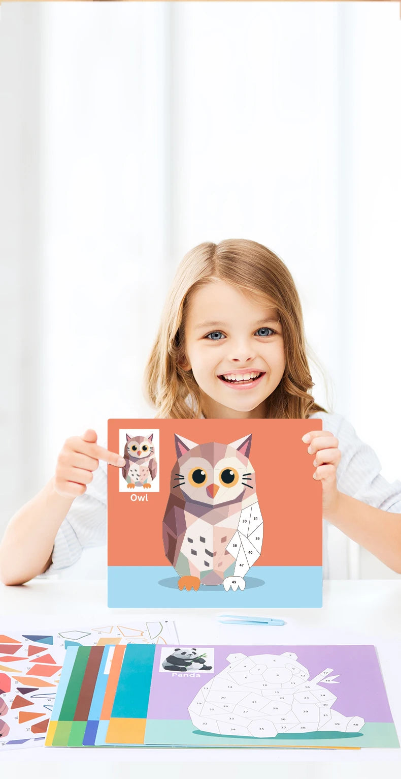 Early Childhood Education Scene Sticker Book Focus Cultivation Quiet Sticker Book Enlightenment Puzzle Cognitive Sticker Book