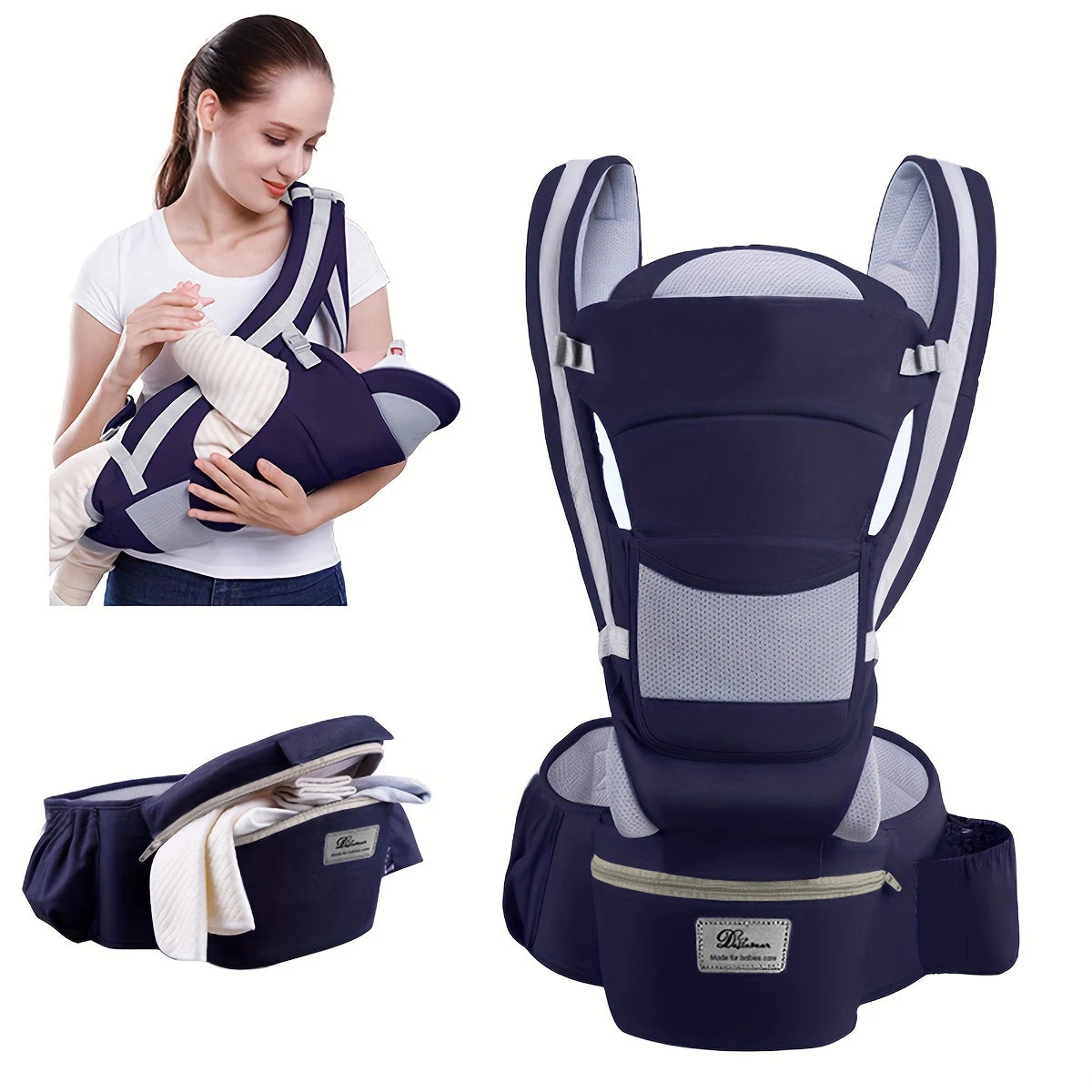 Ergonomic Baby Carrier with Hip Seat – Infant to Toddler Backpack