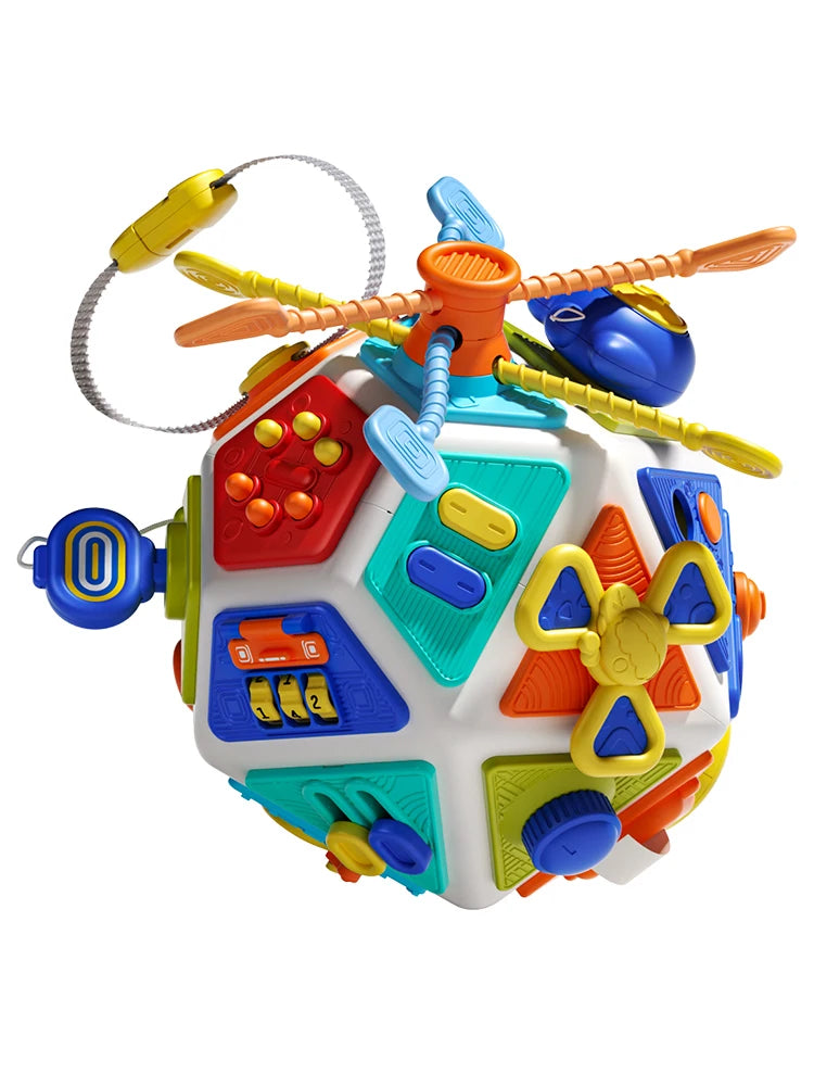 22-in-1 Toddler Busy Cube Toys Montessori Sensory Toys for Toddler Educational  Activities Learning Travel Toy  Fine Motor Skill