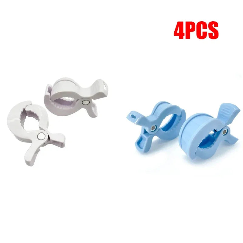 2/4PCS Baby Stroller Clamp Alligator Clip Pram Peg Portable Stroller Hook Baby Car Seat Clips Toddler Baby Stroller Accessories