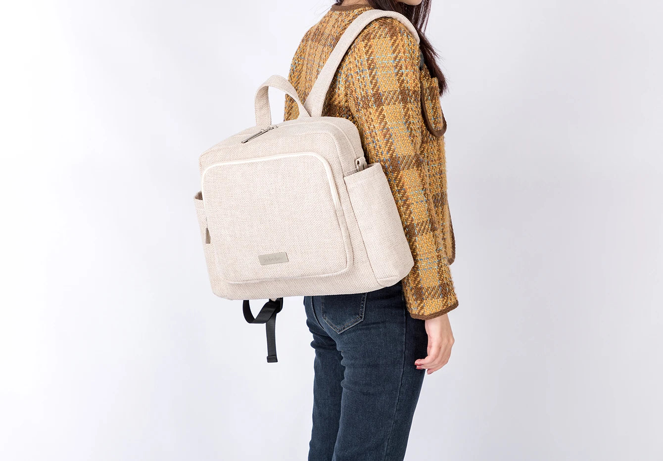 Soboba 2023 New Diaper Bags for Mother Waterproof Large Capacity Solid Polyester Diaper Backpacks Travel Bag for Newborn Baby