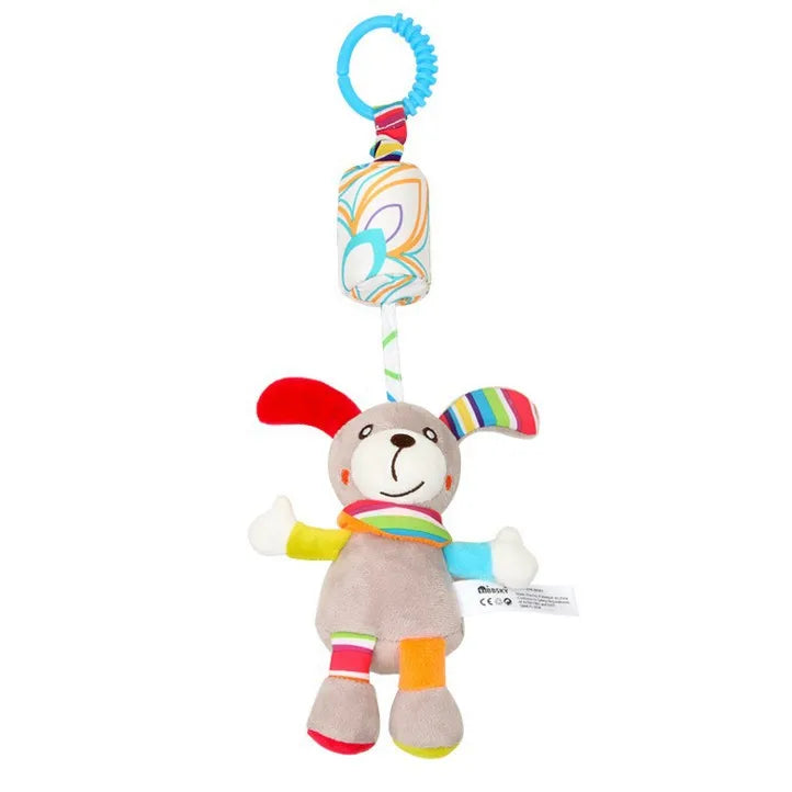 Baby Hanging Toys for 0 3 6 12 Months Rainbow Activity Plush Animal Stroller Toy for Baby Car Seat Crib Travel Sensory Baby Toy