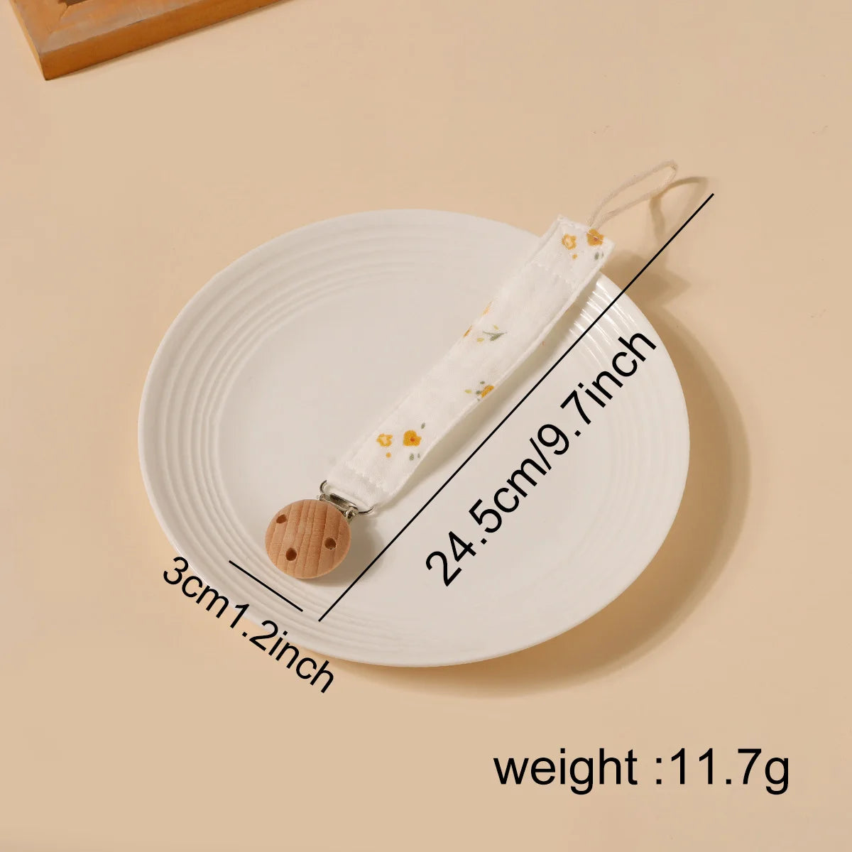 Baby Cute Printing Pacifier Clip Kid Beech Clip Cotton Holder Chain Nipple Bracket Holder For Newborn Gift Kids Toy Dummy Clip