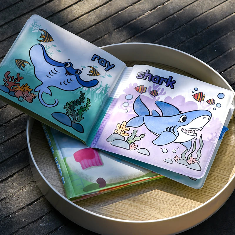 Baby Bath Books Swimming Bathroom Toys Water Painting Coloring Magic Picture Books Early Educational Toys For Kids Quiet Books