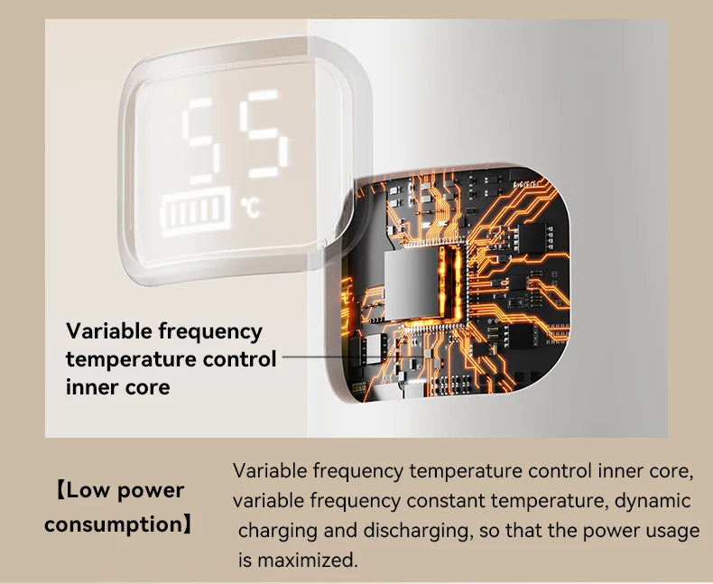 18000/10000mAh High-Power Constant Temperature Cup Quick Hot Water And Milk Heating Portable Baby Bottle Warmer