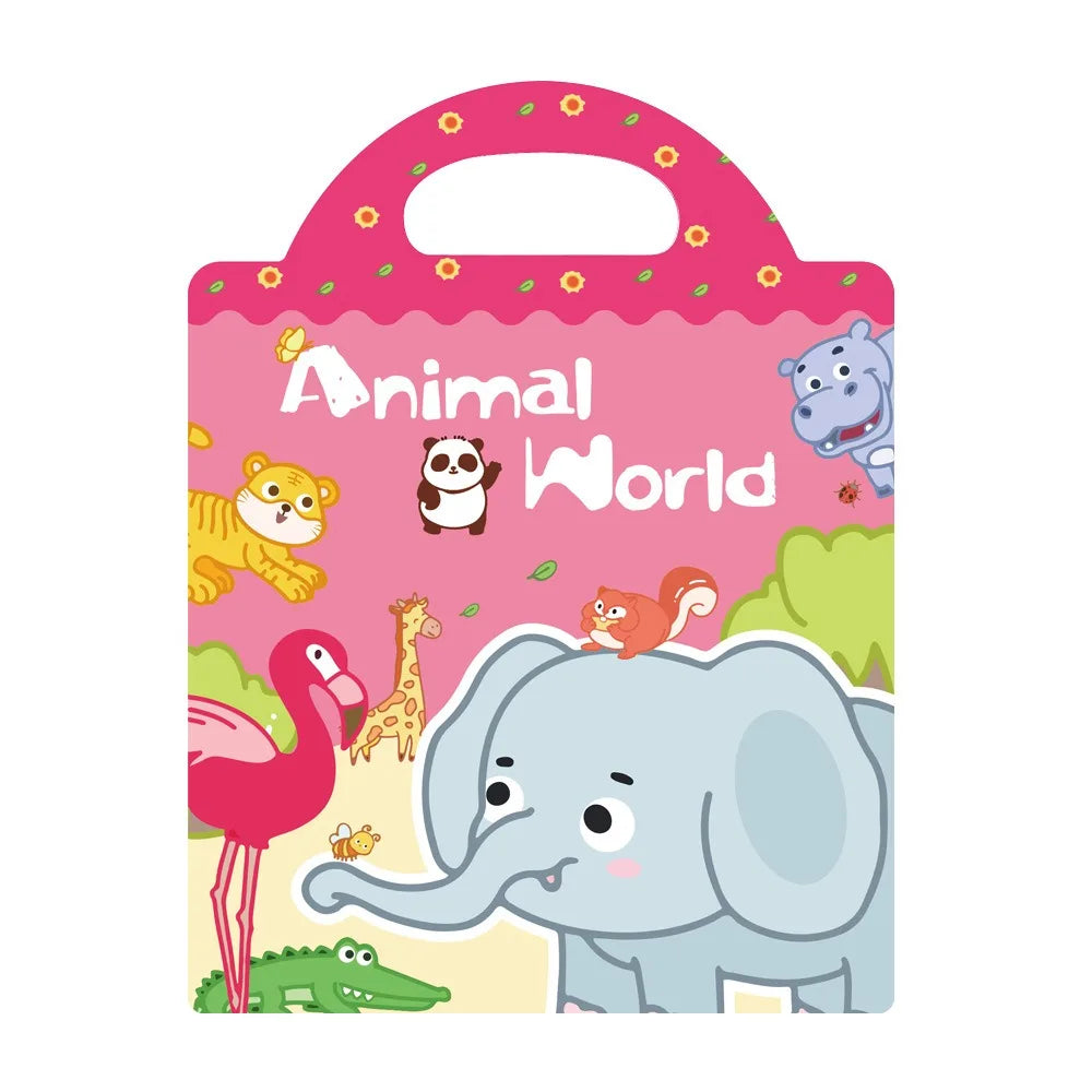 Reusable Jelly Sticker Book for Toddlers | Waterproof Travel Activity Toy
