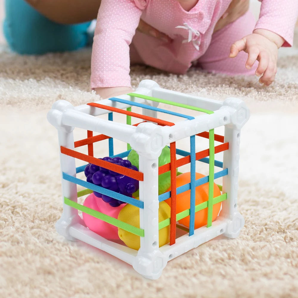 Montessori Shape Sorter Cube – Sensory Learning Toy for Toddlers